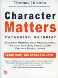 Character Matters; Persoalan karakter