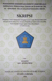 Image of Peningkatan Kemampuan Kognitif Anak Melalui Permainan Tradisional Congklak Di Ram Nu 181 Al-Karomah Pacuh Balongpanggang Gresik