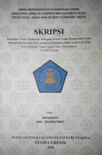 Image of Upaya Meningkatkan Kemampuan Sosial Emosional Anak Kelompok B Melalui Media Buku Cerita Kisah-Kisah Nabi Di Ram  10 Manyar Gresik