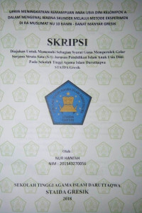 Image of Upaya Peningkatan Kemampuan Anak Usia Dini Kelompok A Dalam Mengenal Warna Skunder Melalui Metode Eksperimen Di Ra Muslimat Nu 10 Banin-Banat Manyar Gresik